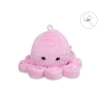 Cuddly octopus with rattle - pink