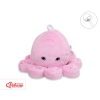 Cuddly octopus with rattle - pink