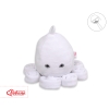 Cuddly octopus with rattle - white