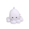 Cuddly octopus with rattle - white