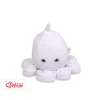 Cuddly octopus with rattle - white