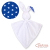 Cuddly rabbit double-sided- Navy blue stars