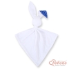 Cuddly rabbit double-sided- navy blue with white polka dots