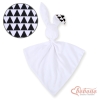 Cuddly rabbit double-sided- triangles black