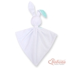 Cuddly rabbit double-sided- white dots on mint
