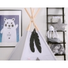 Decorative felt feathers 2pcs - anthracite