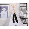 Decorative felt feathers 2pcs - black