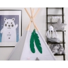 Decorative felt feathers 2pcs - green
