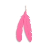 Decorative felt feathers 2pcs - pink