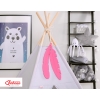 Decorative felt feathers 2pcs - pink