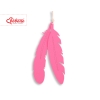 Decorative felt feathers 2pcs - pink