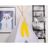 Decorative felt feathers 2pcs - yellow