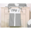 Diaper bag- Hanging hearts anthracite