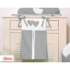 Diaper bag- Hanging hearts anthracite
