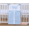 Diaper bag- Hanging Hearts blue flowers