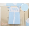 Diaper bag- Hanging Hearts blue stripes