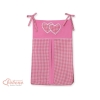 Diaper bag- Hanging Hearts dark pink checkered