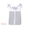 Diaper bag- Hanging Hearts Gray