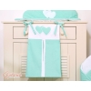 Diaper bag- Hanging Hearts mint