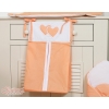 Diaper bag- Hanging Hearts orange