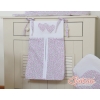 Diaper bag- Hanging Hearts pink flowers