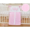 Diaper bag- Hanging Hearts pink stripes