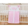 Diaper bag- Hanging Hearts pink stripes