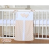Diaper bag- Hanging Hearts white dots on beige
