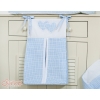 Diaper Nappy bag- Hanging Hearts blue checkered