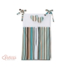 Diaper Nappy bag- Hanging Hearts brown stripes