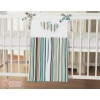 Diaper Nappy bag- Hanging Hearts brown stripes