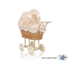 Doll Pram made of Natural Wicker and Wood -529