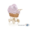 Doll Pram made of Natural Wicker and Wood -533