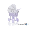 Doll pram no. 91699White with Black Dots Bedding Set