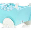 Doll pram Turquoise with White Turquoise with Big White Dots Bedding Set