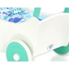 Doll pram Wood White with Mint -734