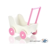 Doll Stroller White Fuchsia