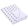 Double-sided baby blanket minky- Black stars