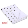 Double-sided baby blanket minky- Black stars