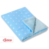 Double-sided baby blanket minky- Blue stars