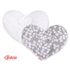 Double-sided Baby head support pillow - bubbles gray