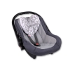 Double-sided Baby head support pillow - bubbles gray