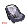 Double-sided Baby head support pillow- Chevron Gray