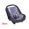 Double-sided Baby head support pillow- Chevron navy blue