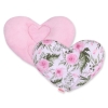 Double-sided Baby head support pillow - peony flower pink