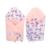 Double-sided baby nest with bow - little doggies