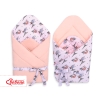 Double-sided baby nest with bow - little doggies