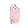 Double-sided baby nest with stiffening with bow - little doggies