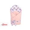 Double-sided baby nest with stiffening with bow - little doggies