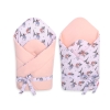 Double-sided baby nest with stiffening with bow - little doggies